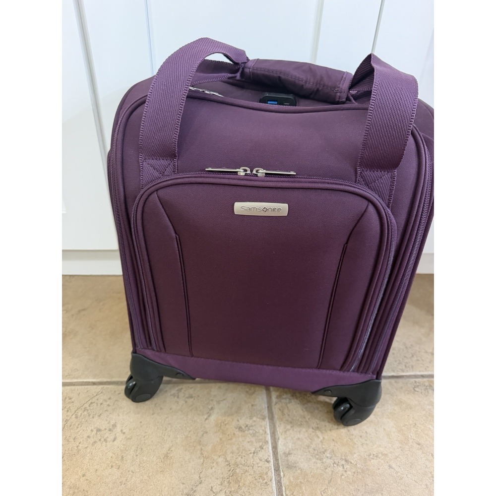 Samsonite Underseat Travel Carry-On Spinner Luggage USB Port One Size - Black
